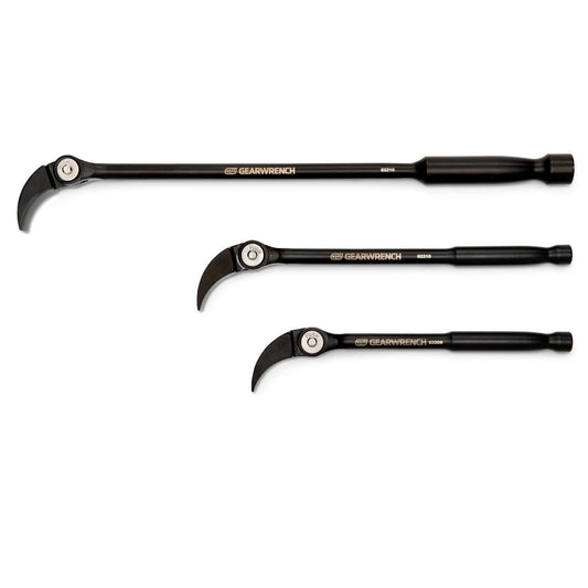 Gearwrench 82301D 3 Piece Indexing Pry Bar Set 8", 10" & 16"