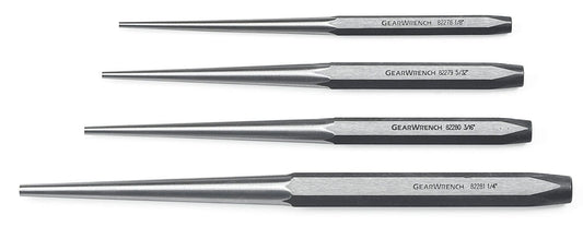 Gearwrench 82307 4 Piece Long Taper Punch Set