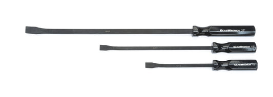Gearwrench 82403 3 Piece Angled Tip Pry Bar Set 12", 17" & 25"
