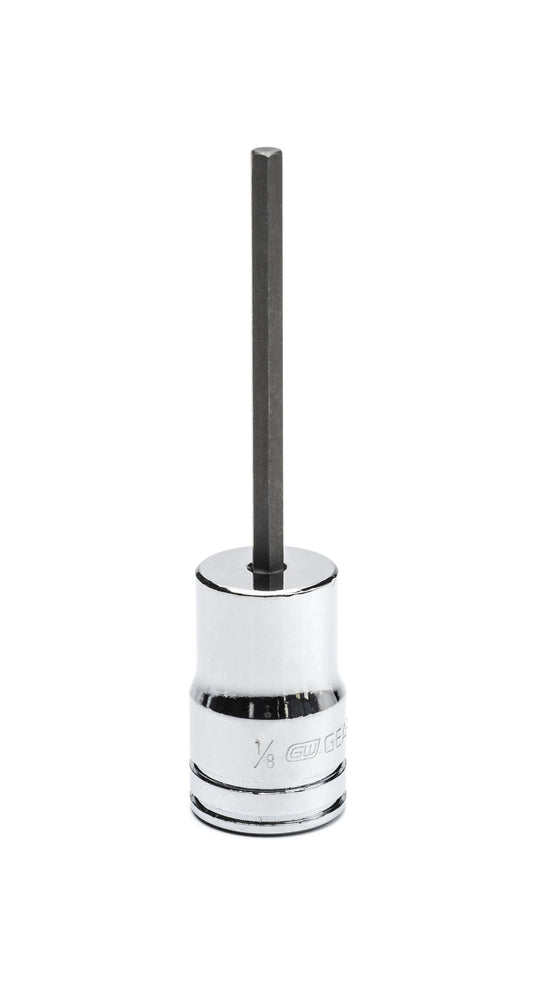 Gearwrench 82521 3/8" Drive Mid Length Hex Bit SAE Socket 1/8"
