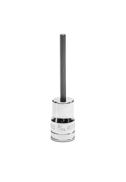 Gearwrench 82522 3/8" Drive Mid Length Hex Bit SAE Socket 9/64"