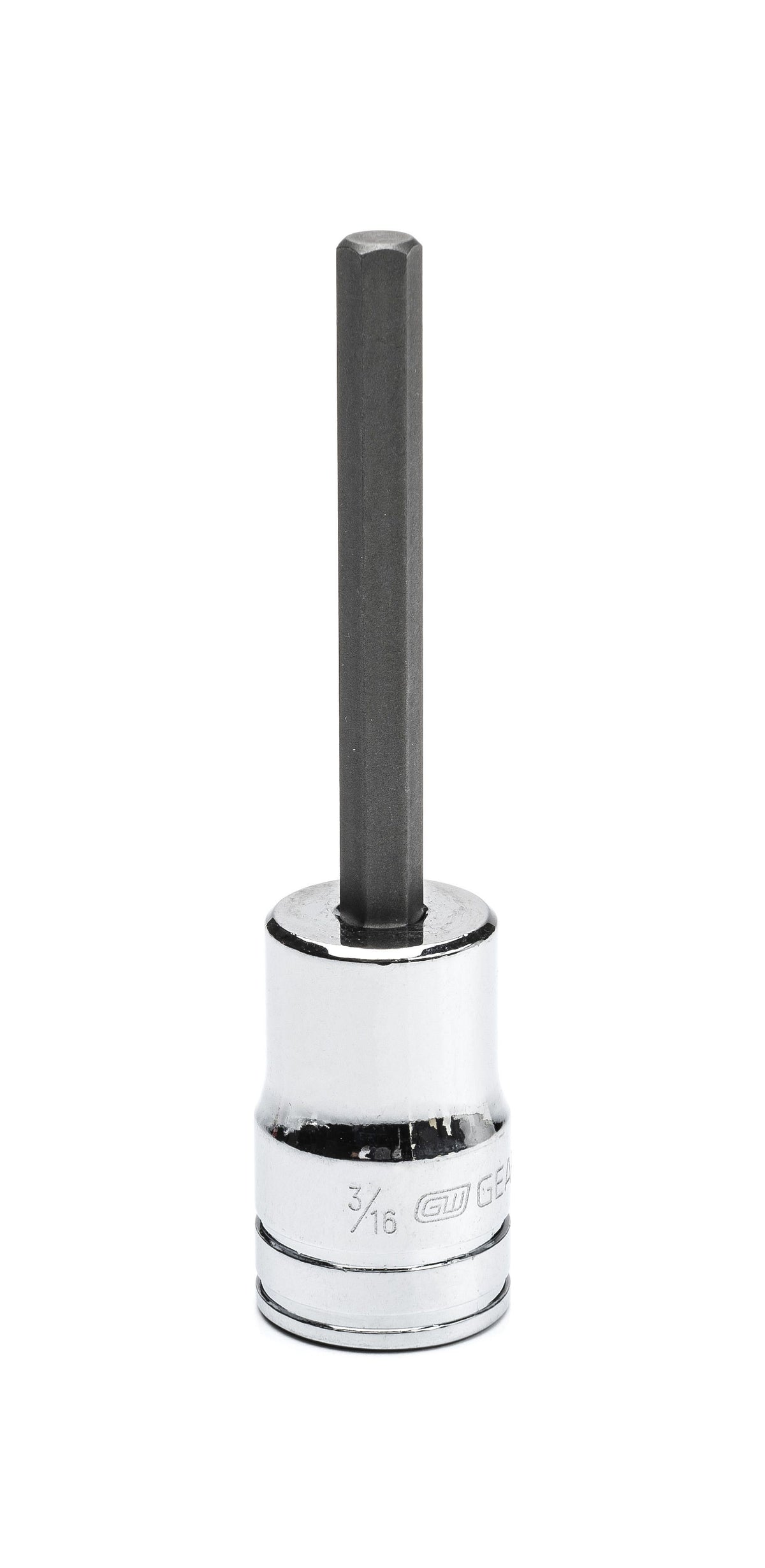 Gearwrench 82524 3/8" Drive Mid Length Hex Bit SAE Socket 3/16"