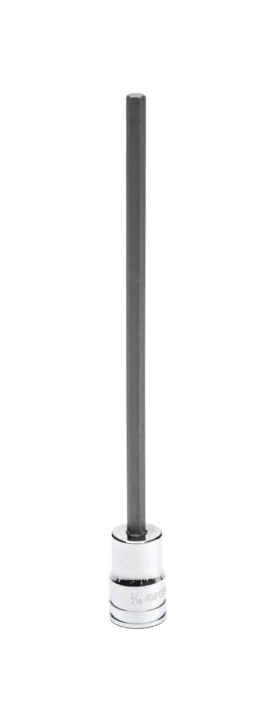 Gearwrench 82532 3/8" Drive Long Length Hex Bit SAE Socket 3/16"