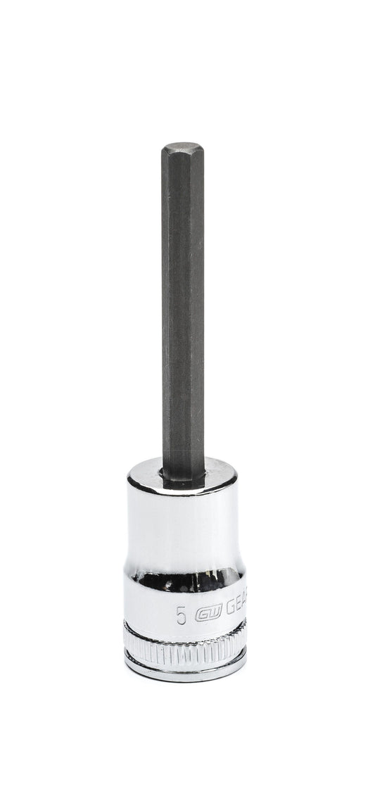 Gearwrench 82540 3/8" Drive Mid Length Hex Bit Metric Socket 5mm