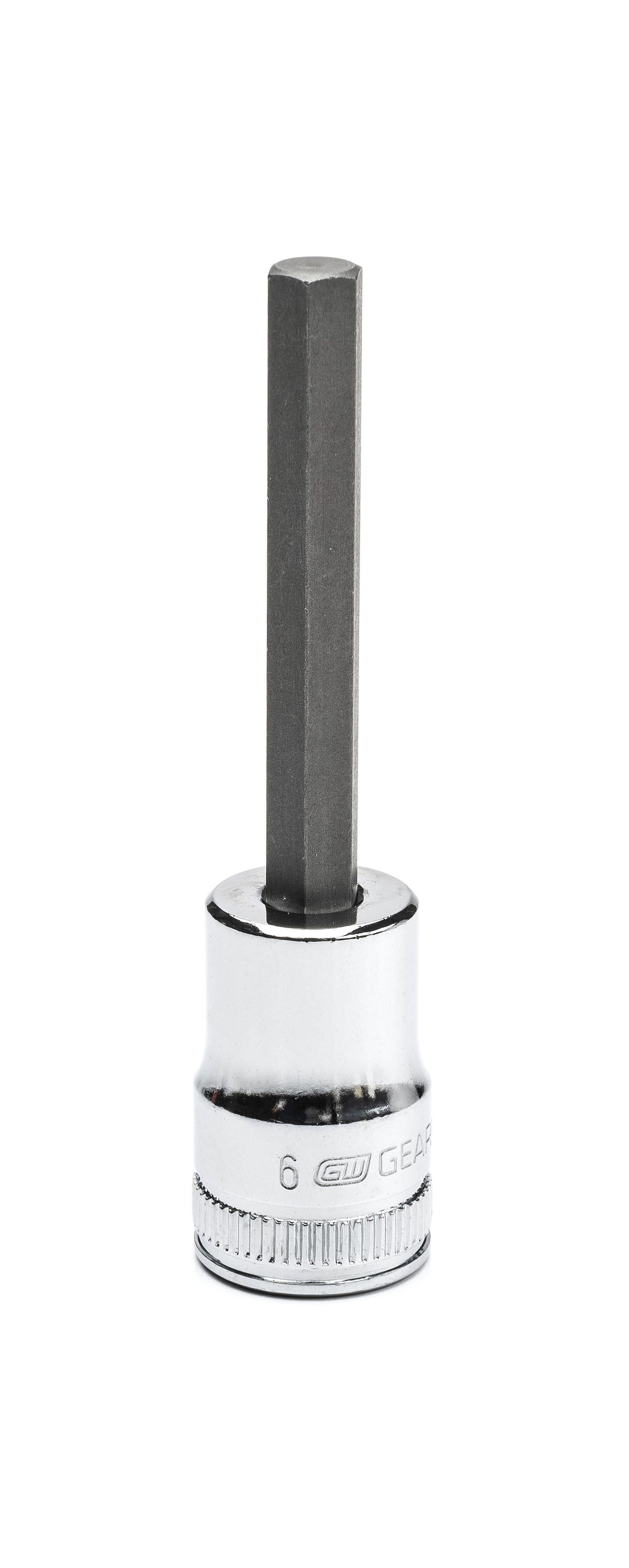 Gearwrench 82541 3/8" Drive Mid Length Hex Bit Metric Socket 6mm