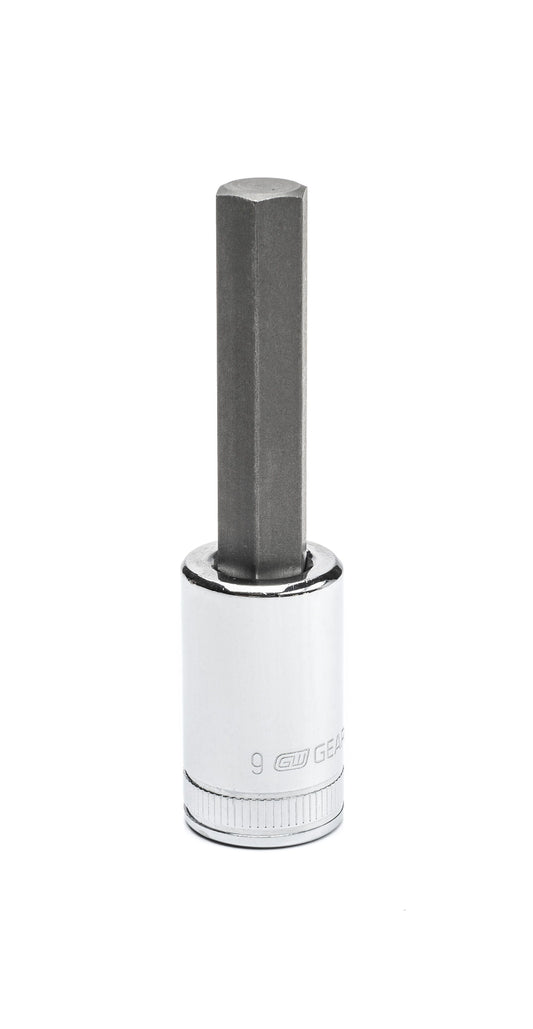 Gearwrench 82544 3/8" Drive Mid Length Hex Bit Metric Socket 9mm