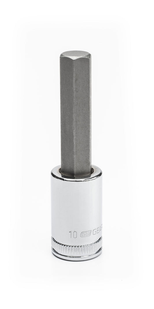 Gearwrench 82545 3/8" Drive Mid Length Hex Bit Metric Socket 10mm