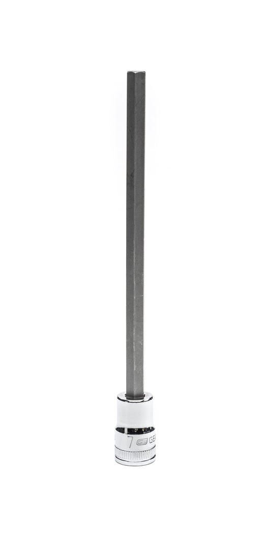 Gearwrench 82550 3/8" Drive Long Length Hex Bit Metric Socket 7mm
