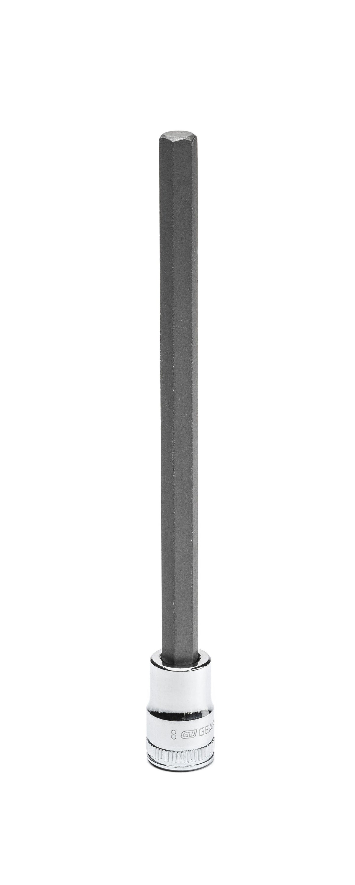 Gearwrench 82551 3/8" Drive Long Length Hex Bit Metric Socket 8mm
