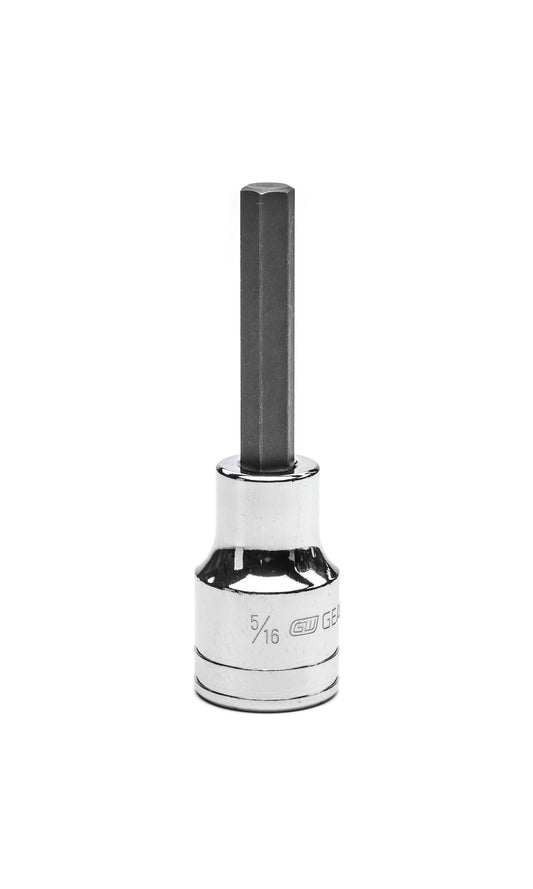 Gearwrench 82556 1/2" Drive Mid Length Hex Bit SAE Socket 5/16"