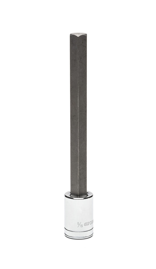 Gearwrench 82568 1/2" Drive Long Length Hex Bit SAE Socket 9/16"