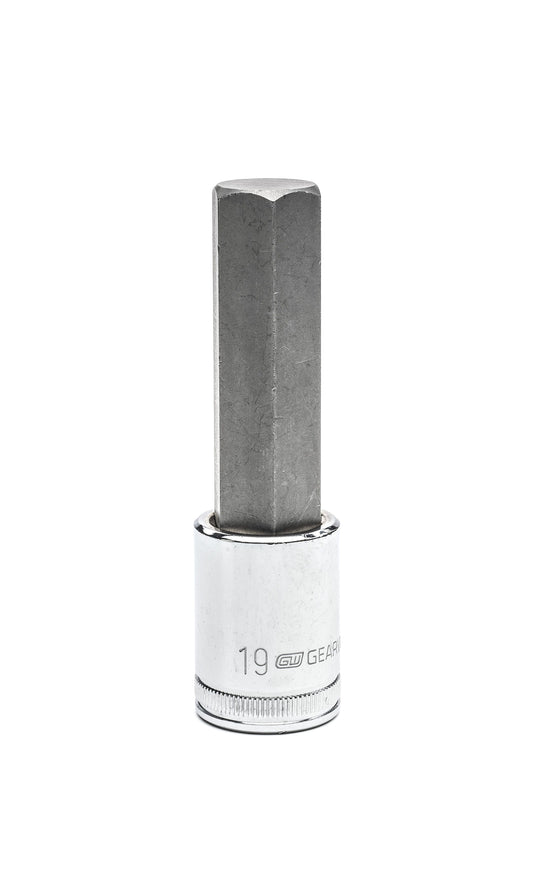 Gearwrench 82577 1/2" Drive Mid Length Hex Bit Metric Socket 19mm
