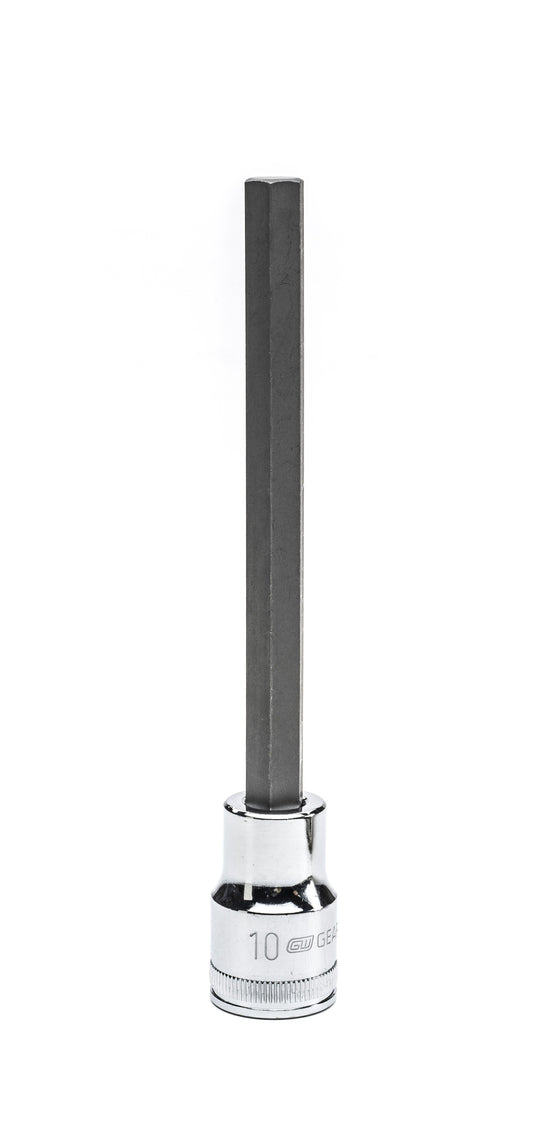 Gearwrench 82581 1/2" Drive Long Length Hex Bit Metric Socket 10mm