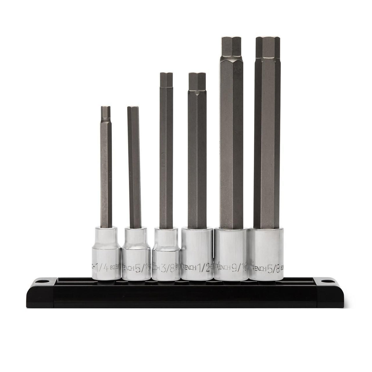 Gearwrench 82587 6 Piece 1/2" Drive SAE Long Hex Bit Socket Set