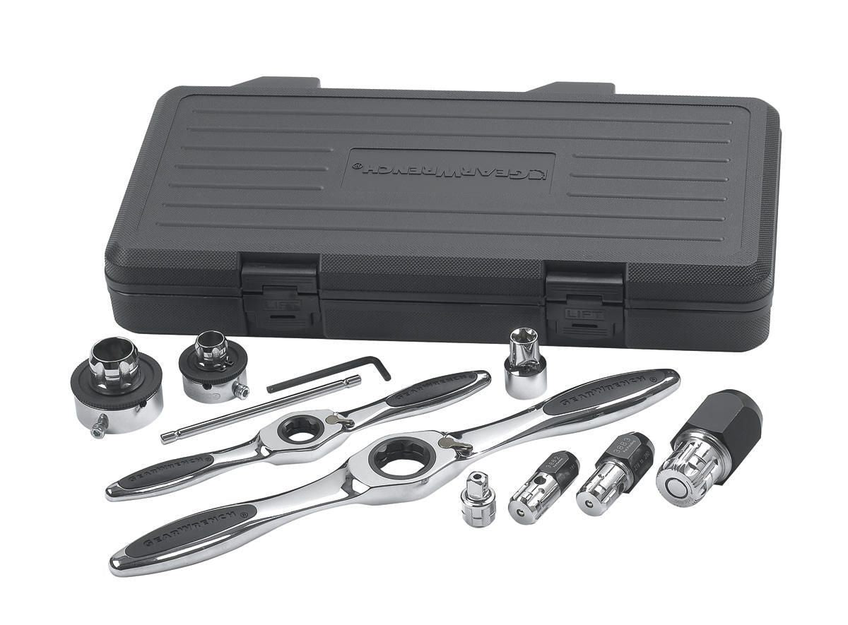 Gearwrench 82807 11 Piece Ratcheting Tap and Die Accessory Set