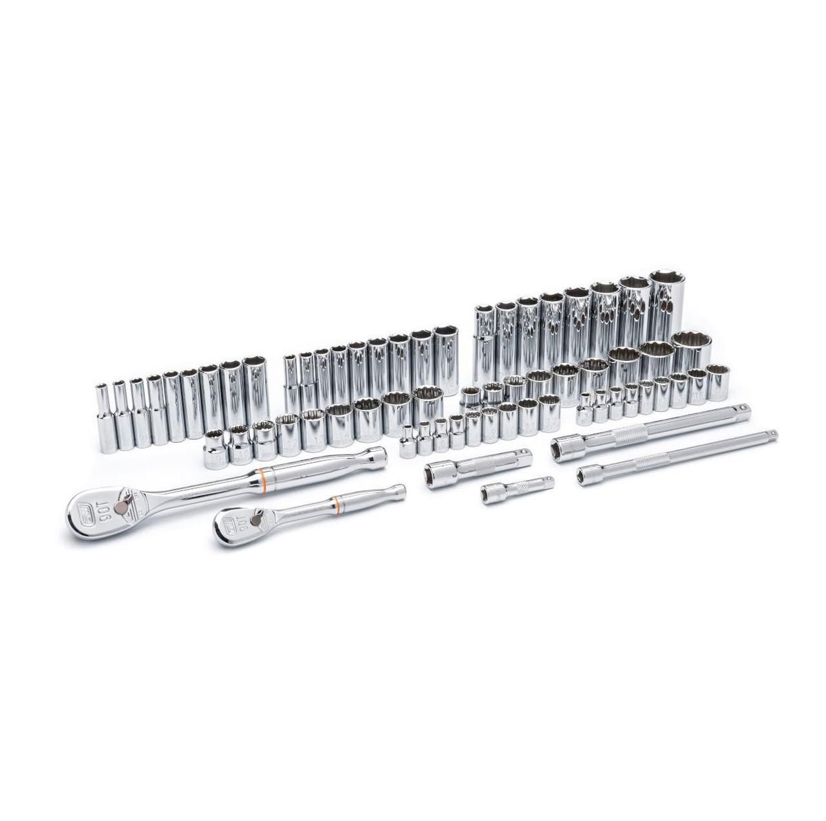 Gearwrench 83000 68 Piece 1/4" & 3/8" Drive 6 & 12 Point Standard and Deep SAE/Metric Mechanics Tool Set