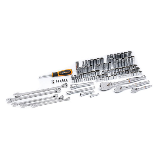 Gearwrench 83001D 118 Piece 1/4", 3/8" & 1/2" Drive 6 & 12 Point Standard and Deep SAE/Metric Mechanics Tool Set