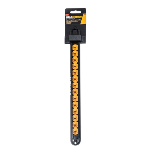 Gearwrench 83126 1/4" Drive Magnetic Socket Rail Includes 14 Clips