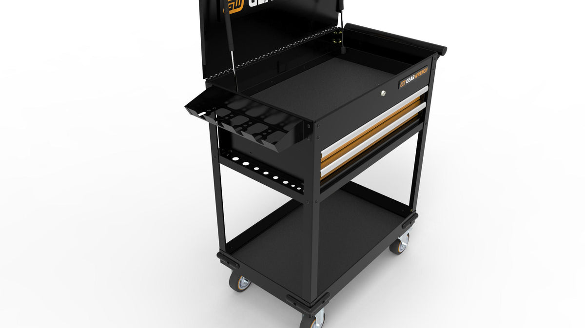 Gearwrench 83167 32" 2 Drawer Black & Orange Utility Cart