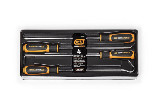 Gearwrench 84020H 4 Piece Extra Long Hook & Pick Set