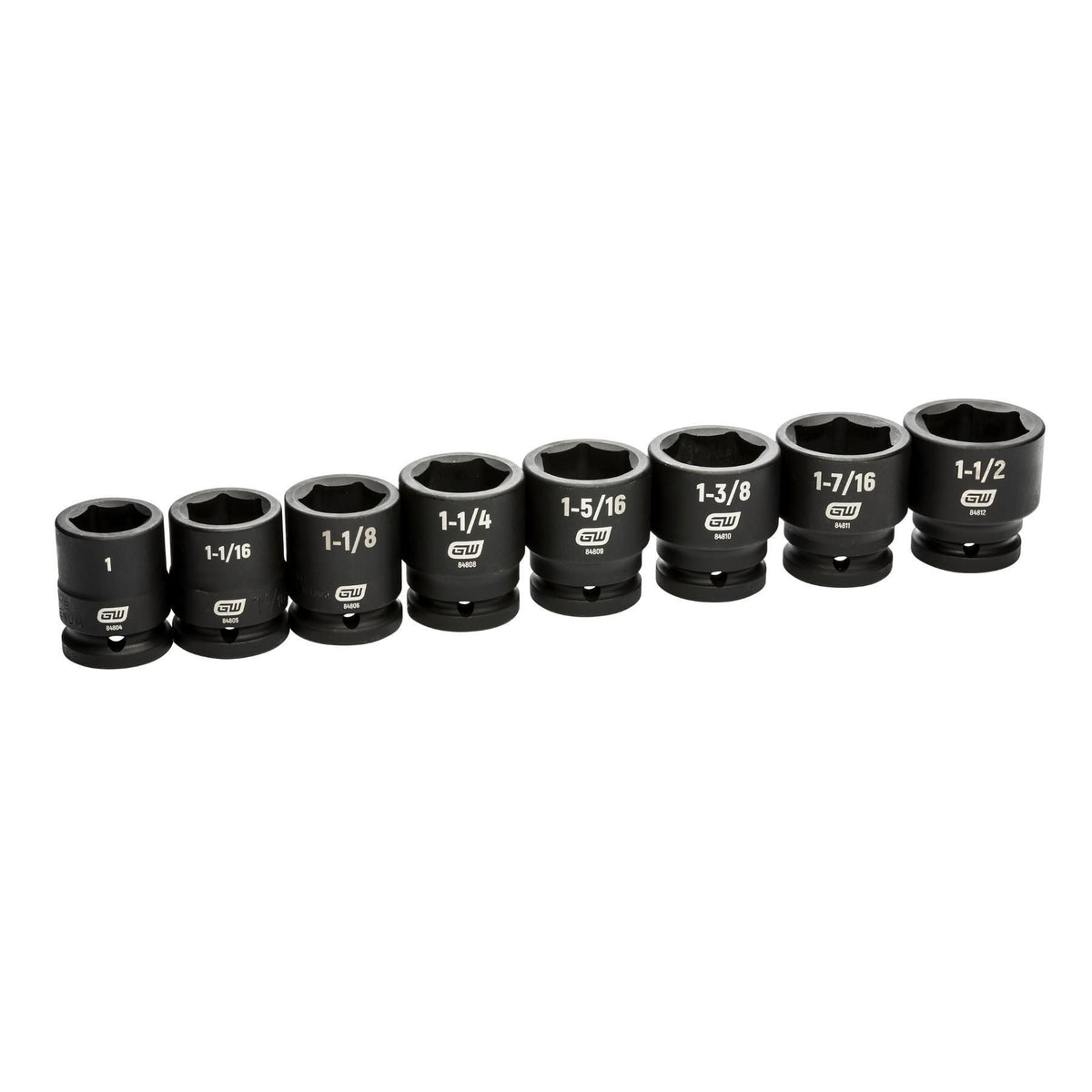 Gearwrench 84034 8 Piece 3/4" Drive 6 Point SAE Impact Socket Set