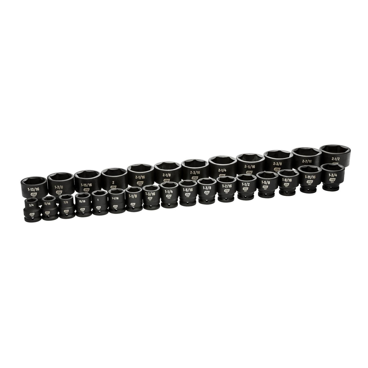 Gearwrench 84035 29 Piece 3/4" Drive 6 Point SAE Impact Socket Set