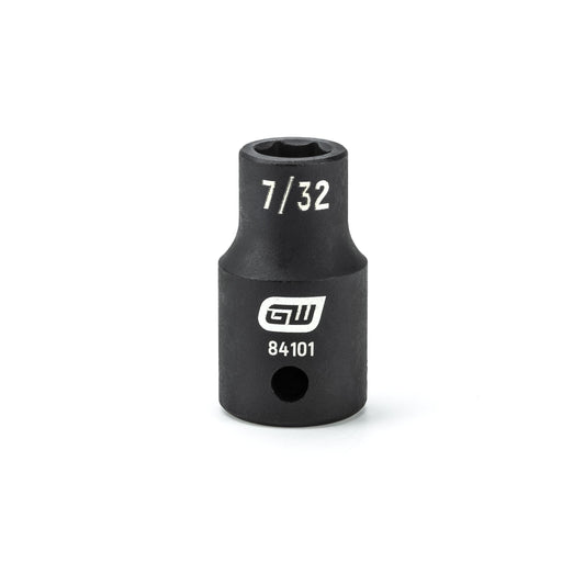 Gearwrench 84101 1/4" Drive 6 Point Standard Impact SAE Socket 7/32"