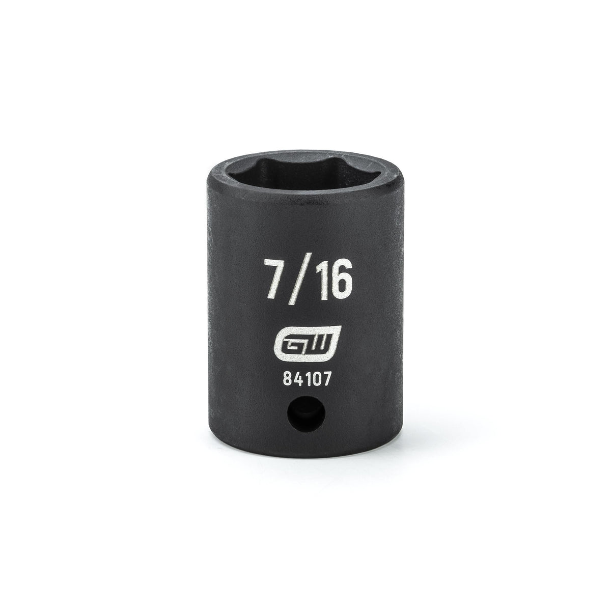 Gearwrench 84107 1/4" Drive 6 Point Standard Impact SAE Socket 7/16"