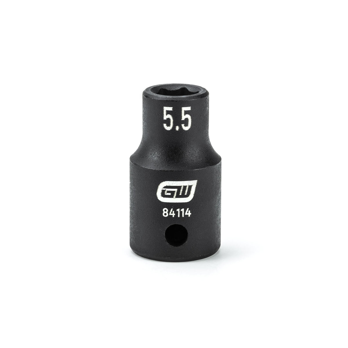Gearwrench 84114 1/4" Drive 6 Point Standard Impact Metric Socket 5.5mm