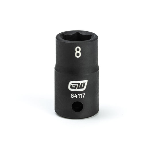 Gearwrench 84117 1/4" Drive 6 Point Standard Impact Metric Socket 8mm