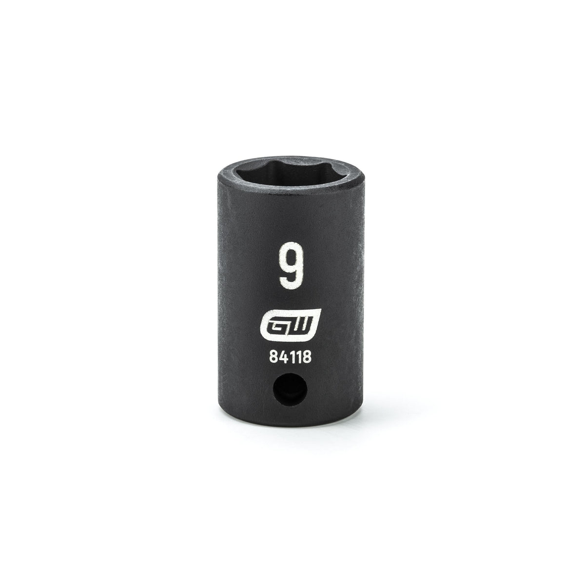 Gearwrench 84118 1/4" Drive 6 Point Standard Impact Metric Socket 9mm