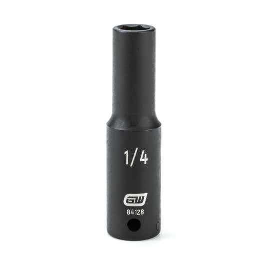 Gearwrench 84128 1/4" Drive 6 Point Deep Impact SAE Socket 1/4"