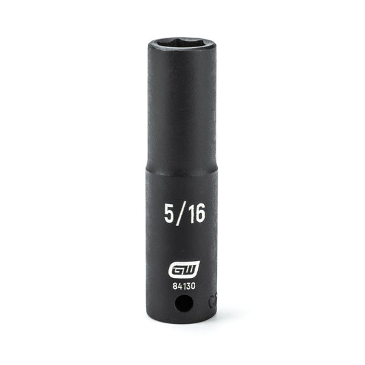 Gearwrench 84130 1/4" Drive 6 Point Deep Impact SAE Socket 5/16"