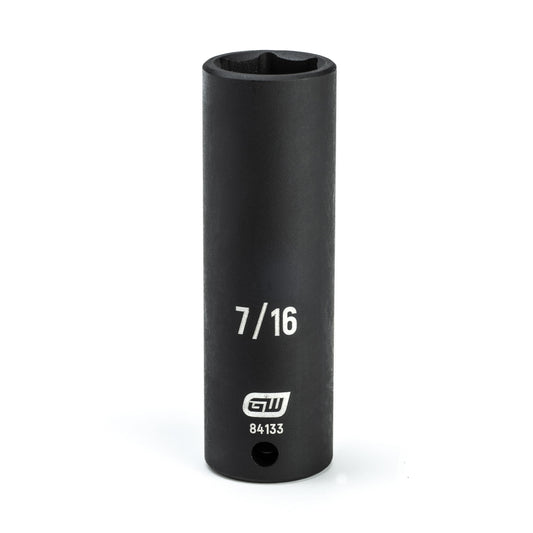 Gearwrench 84133 1/4" Drive 6 Point Deep Impact SAE Socket 7/16"