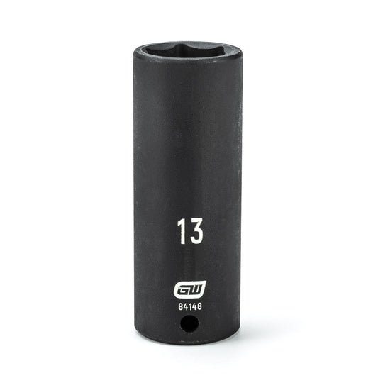 Gearwrench 84148 1/4" Drive 6 Point Deep Impact Metric Socket 13mm