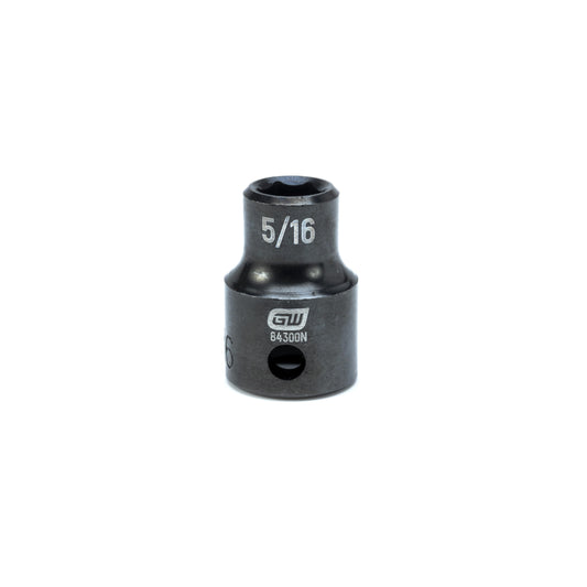 Gearwrench 84300N 3/8" Drive 6 Point Standard Impact SAE Socket 5/16"