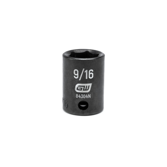Gearwrench 84304N 3/8" Drive 6 Point Standard Impact SAE Socket 9/16"