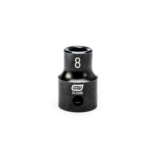 Gearwrench 84309N 3/8" Drive 6 Point Standard Impact Metric Socket 8mm