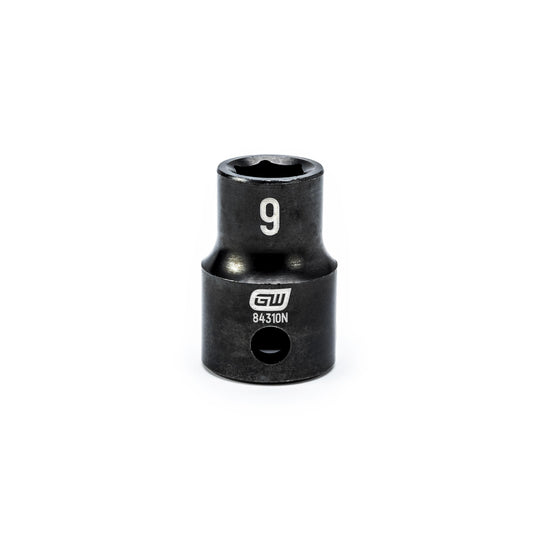 Gearwrench 84310N 3/8" Drive 6 Point Standard Impact Metric Socket 9mm