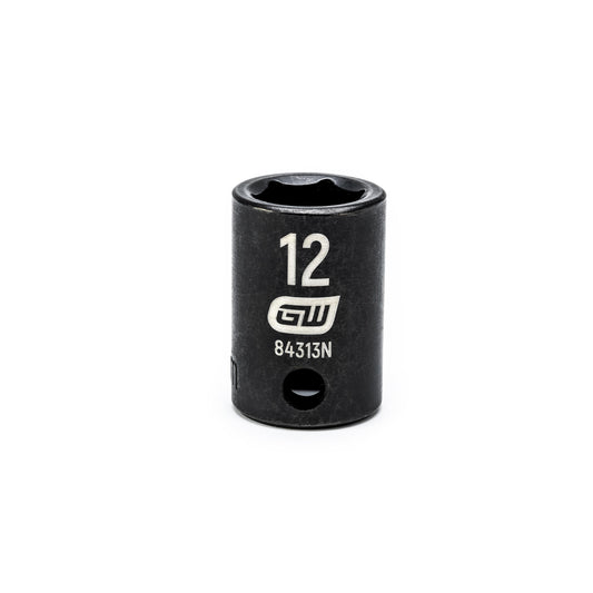 Gearwrench 84313N 3/8" Drive 6 Point Standard Impact Metric Socket 12mm