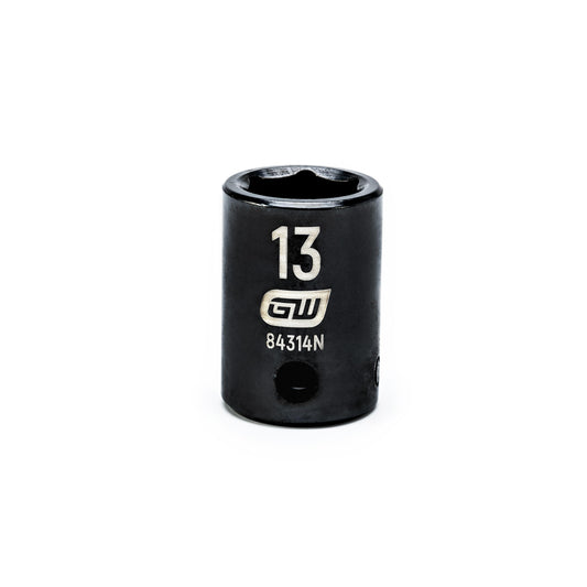 Gearwrench 84314N 3/8" Drive 6 Point Standard Impact Metric Socket 13mm