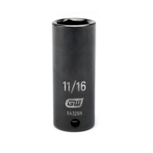 Gearwrench 84328N 3/8" Drive 6 Point Deep Impact SAE Socket 11/16"