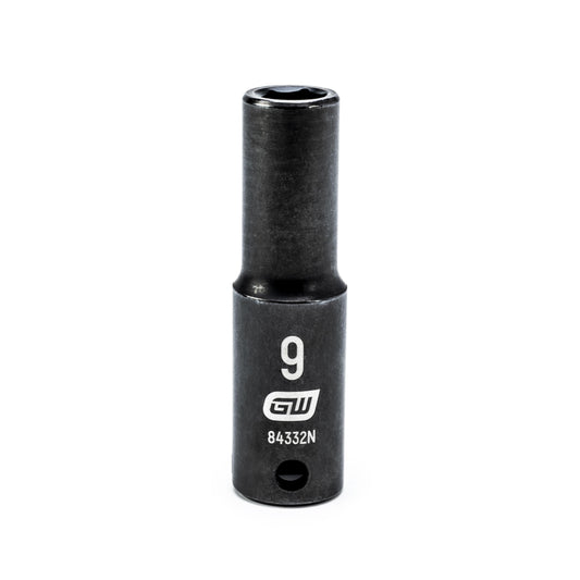 Gearwrench 84332N 3/8" Drive 6 Point Deep Impact Metric Socket 9mm
