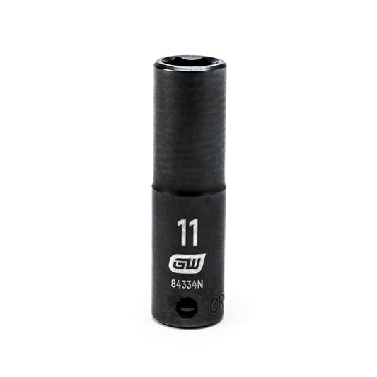 Gearwrench 84334N 3/8" Drive 6 Point Deep Impact Metric Socket 11mm