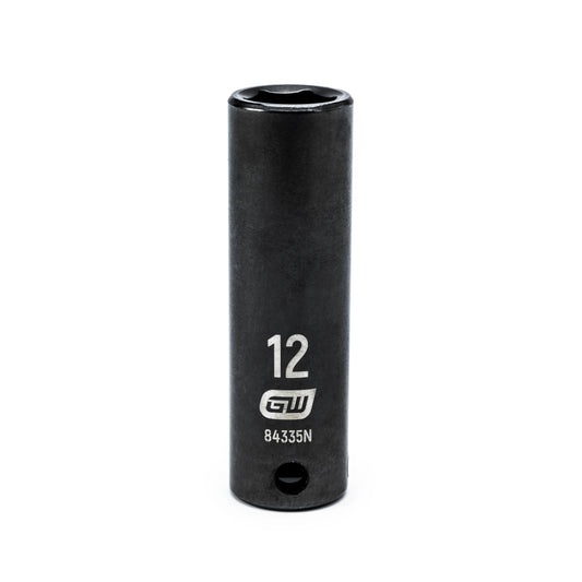Gearwrench 84335N 3/8" Drive 6 Point Deep Impact Metric Socket 12mm