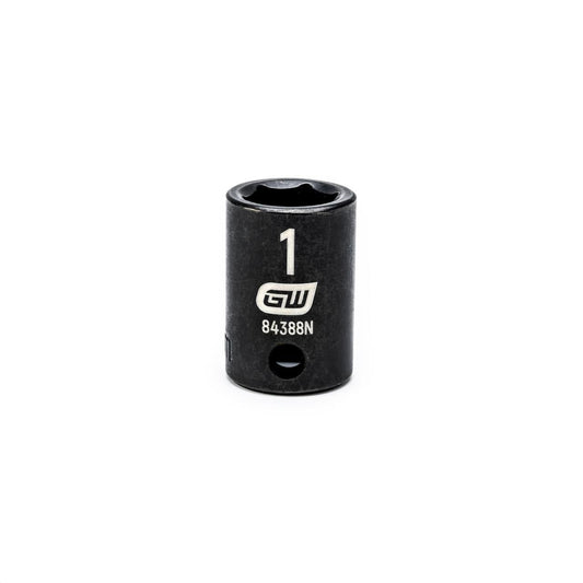 Gearwrench 84388N 3/8" Drive 6 Point Standard Impact SAE Socket 1"