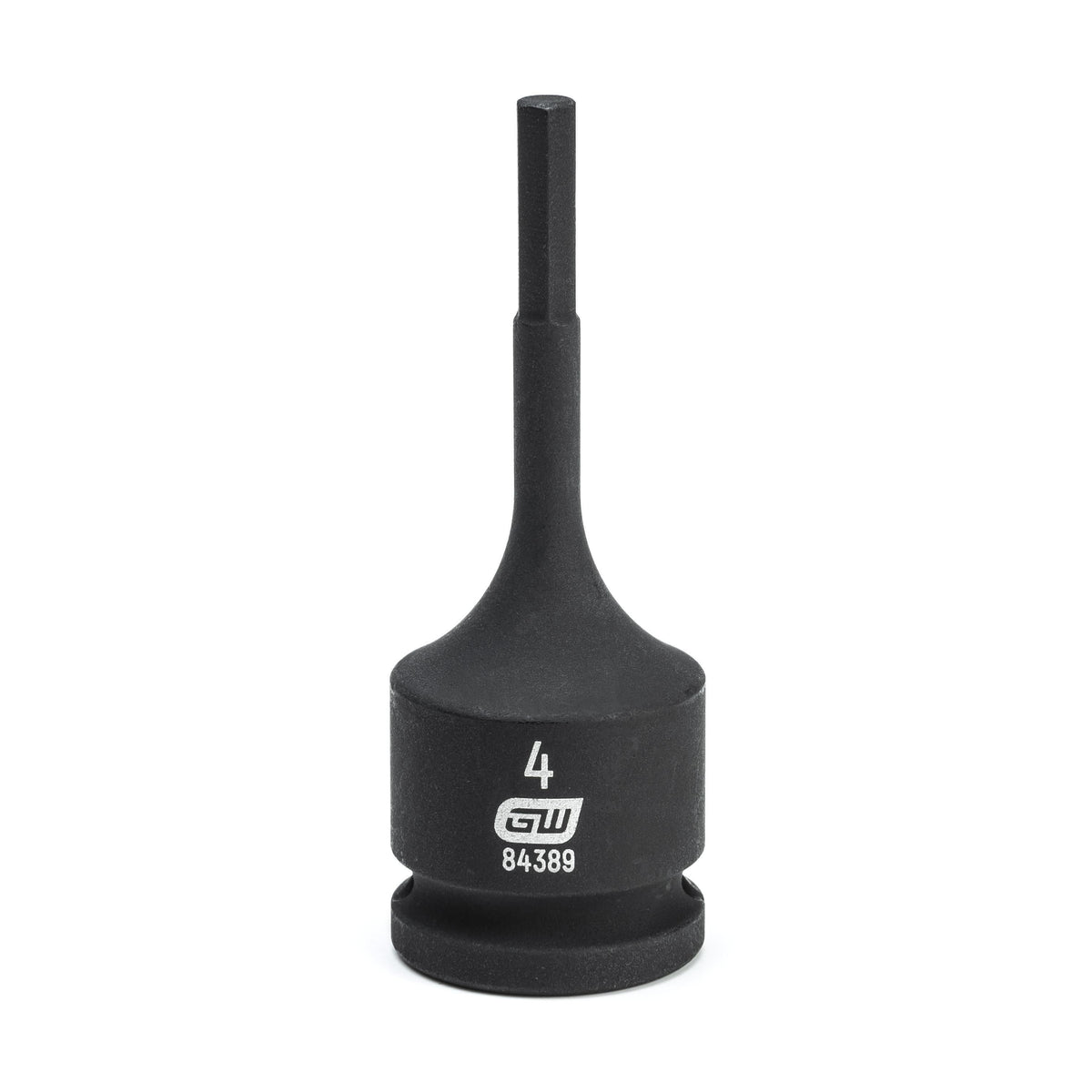 Gearwrench 84389 3/8" Drive Hex Bit Impact Metric Socket 4mm