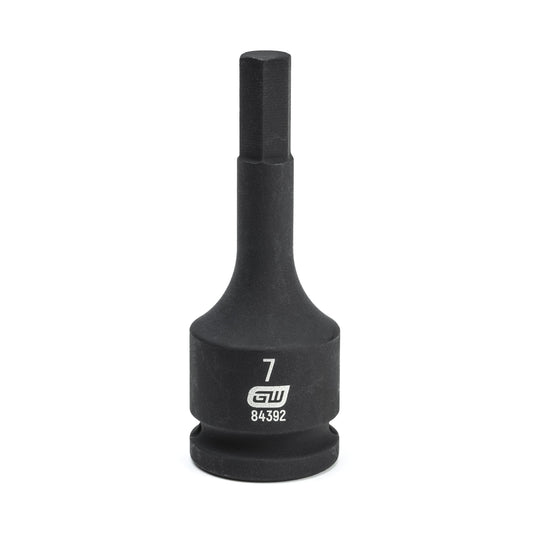 Gearwrench 84392 3/8" Drive Hex Bit Impact Metric Socket 7mm