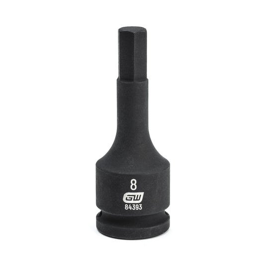 Gearwrench 84393 3/8" Drive Hex Bit Impact Metric Socket 8mm