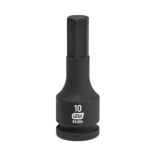 Gearwrench 84394 3/8" Drive Hex Bit Impact Metric Socket 10mm